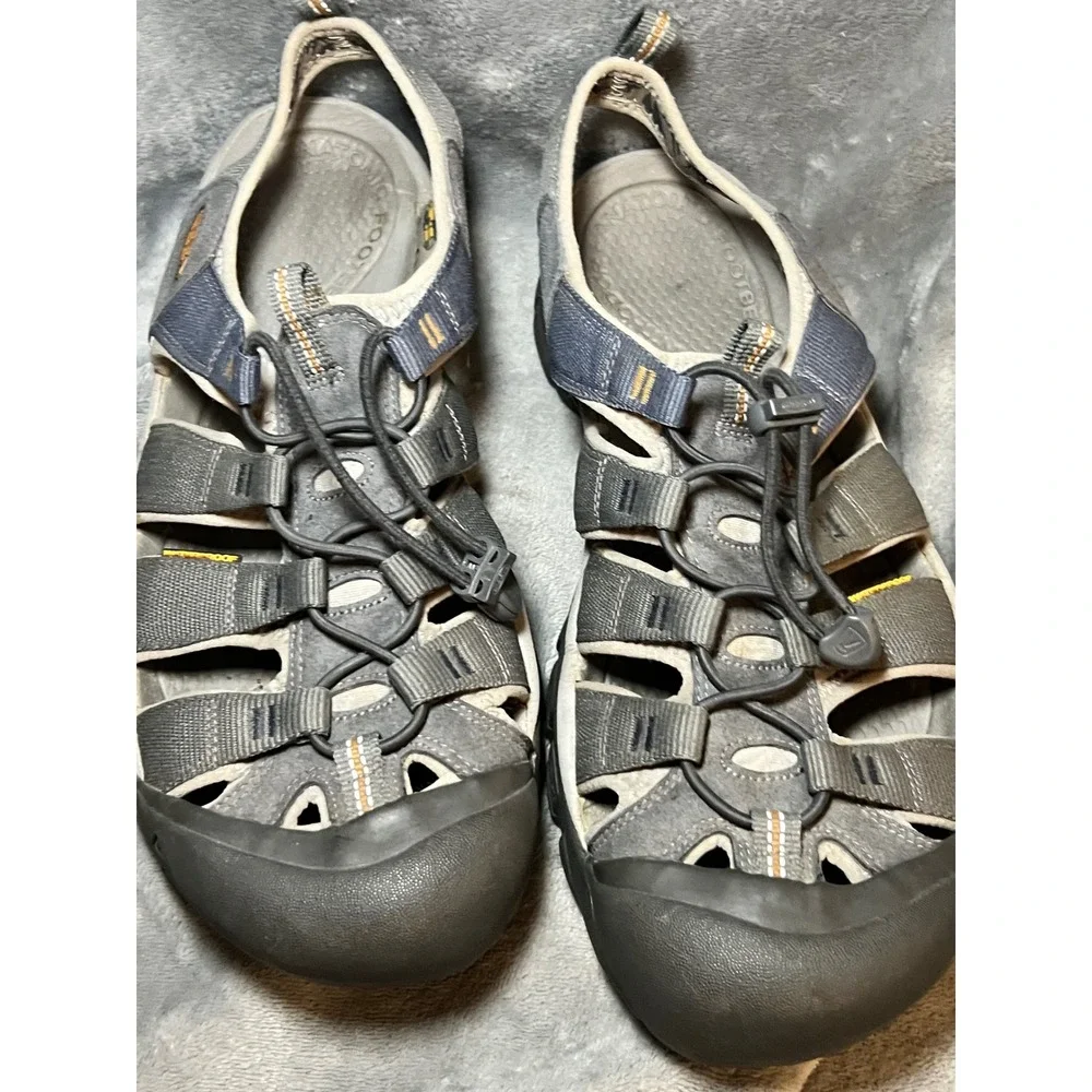 KEEN Newport H2 Gray Hiking Water Sandals Fisherman Shoes Mens 10 10.5